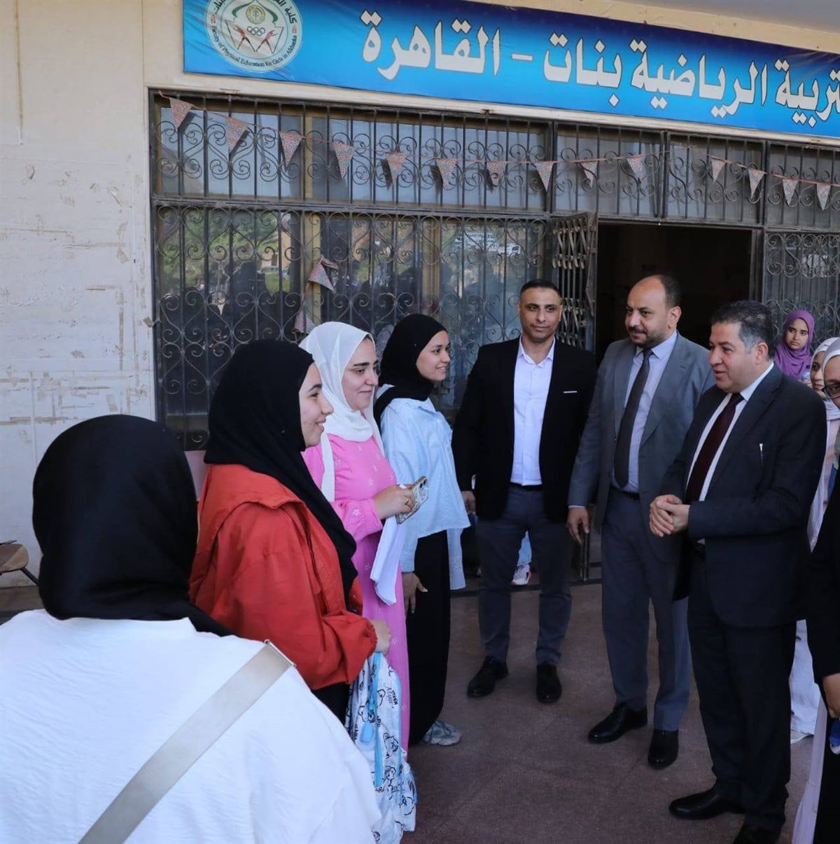 جانب من متابعة نائب رئيس جامعة الأزهر للامتحانات 