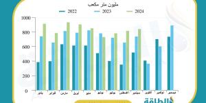 واردات مصر من الغاز الإسرائيلي تقفز 839 مليون متر مكعب في 9 أشهر - اقرأ 24