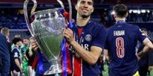 برصيد 3 كؤوس..المغربي أشرف حكيمي أكثر لاعب عربي يتوج بدوري أبطال أوربا -  أقرأ 24