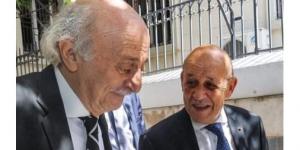 جنبلاط يلتقي لودريان في السفارة الفرنسية وتشديد على واجبات الدولة تجاه النازحين واستقرار لبنان داخلياً