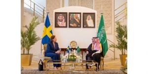 وزير الخارجية السعودي يبحث مع نظيرته السويدية العلاقات الثنائية والأوضاع الإقليمية