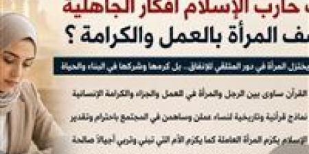 " ليست مجرد مشروع إعالة".. كيف كرم الإسلام المرأة العاملة؟ -  أقرأ 24