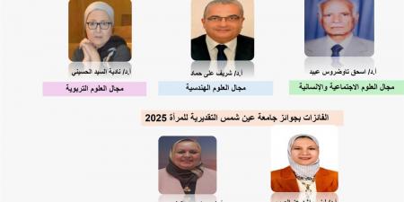 بالأسماء.. القائمة النهائية للفائزين بجوائز جامعة عين شمس 2025 - أقرأ 24