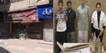ضبط المتهمين بالتشاجر بالزجاجات الفارغة في حلوان - أقرأ 24