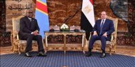 تفاصيل لقاء الرئيس السيسي ورئيس الكونغو الديمقراطية -  أقرأ 24