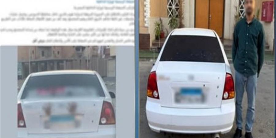 ضبط قائد سيارة وضع ملصقات خادشة للحياء على سيارته بالسويس - أقرأ 24