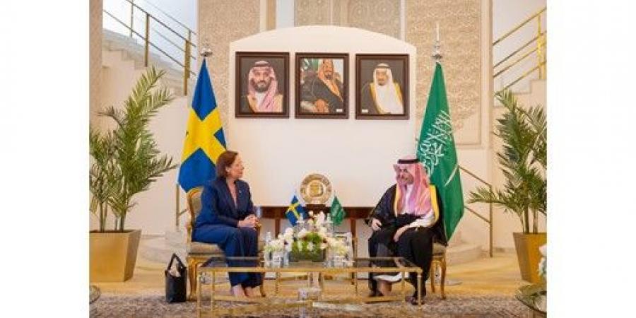 وزير الخارجية السعودي يبحث مع نظيرته السويدية العلاقات الثنائية والأوضاع الإقليمية
