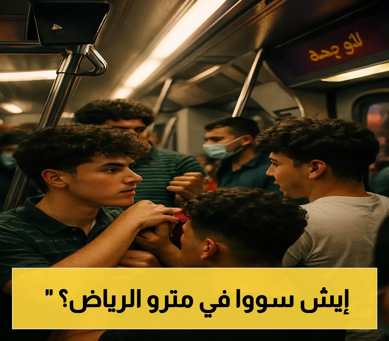 «في قبضة العدالة».. فيديو مشاجرة يعيد 4 مصريين للسلطات بتهمة مخالفة نظام مترو الرياض