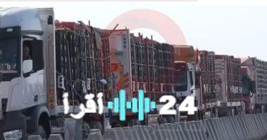 «إغاثة عاجلة».. القاهرة الإخبارية: 117 شاحنة مساعدات تدخل غزة عبر معبري زكيم وكرم أبو سالم
