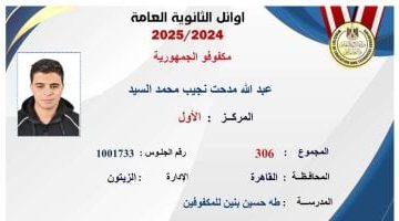«بالإصرار والإيمان» الأول على الثانوية العامة من المكفوفين: حفظت القرآن وفرحت أسرتي بنجاحي