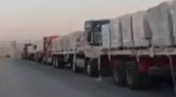 «شريان حياة لغزة».. شاحنات المساعدات المصرية تعبر إلى كرم أبو سالم