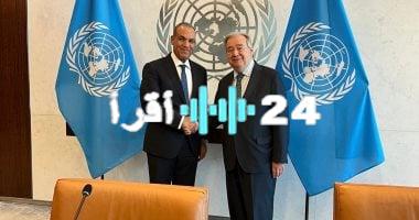 «موقف حاسم» وزير الخارجية يؤكد للأمين العام للأمم المتحدة رفض أي مساعٍ لتقسيم الأراضي الفلسطينية