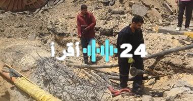 «إزالة خطر داهم» إزالة مسارات الكابلات المتهالكة من محطة جزيرة الذهب حفاظًا على السلامة العامة.. صور حصرية