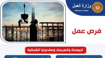 «حياة جديدة بانتظارك».. رواتب مجزية تصل إلى 50 ألف جنيه في فرص عمل واعدة بالبوسنة والهرسك ومقدونيا الشمالية