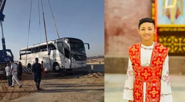 «فاجعة في مطروح» مصرع شاب وإصابة العشرات في انقلاب أتوبيس يقل فوجًا كنسيًا