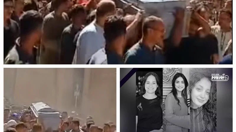 «فاجعة هزت المنيا» حشود غفيرة تودع خادمات ثلاث إلى مثواهن الأخير في جنازة مهيبة