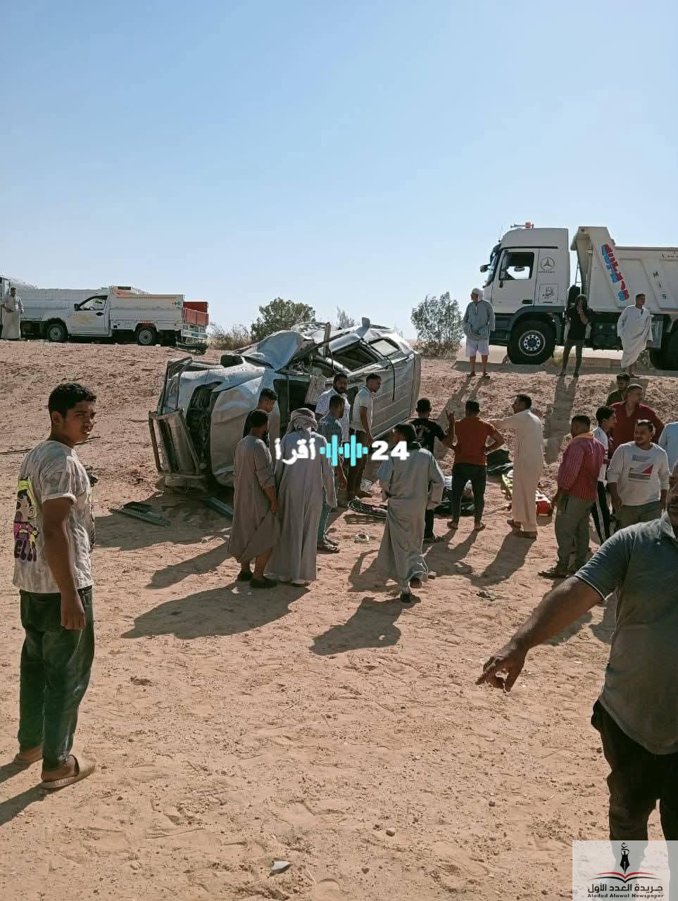 «فاجعة في الوادي الجديد» مصرع مدير الأمن إثر انقلاب سيارته