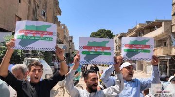 «رفضاً للخيانة» غضب شعبي يعمّ مخيم اليرموك بدمشق ضد التطبيع مع إسرائيل