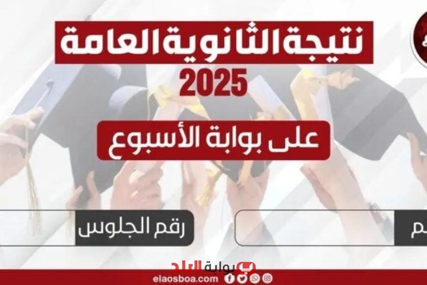 «الآن هنا» رابط مباشر للاستعلام عن نتيجة الثانوية العامة 2025 عبر بوابة البلد برقم الجلوس
