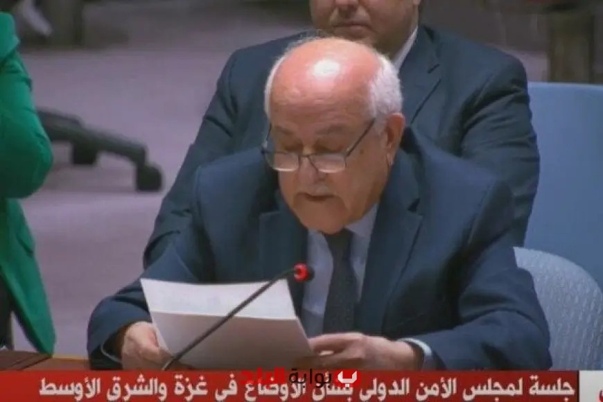 «تقديرًا للدور المحوري» مندوب فلسطين بالأمم المتحدة يشيد بجهود مصر المكثفة لوقف إطلاق النار في غزة