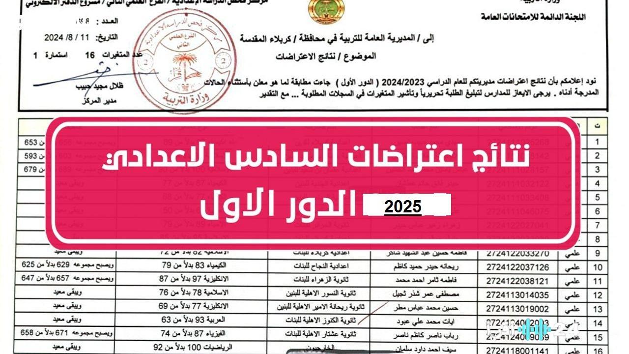 «لا تضيع حقك!»: رابط تقديم اعتراضات نتائج السادس الابتدائي في العراق متاح الآن