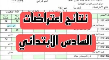 «بشرى سارة للطلاب وأولياء الأمور».. رابط مباشر للاعتراض على نتائج السادس الابتدائي الدور الأول 2025 عبر المنصة الإلكترونية