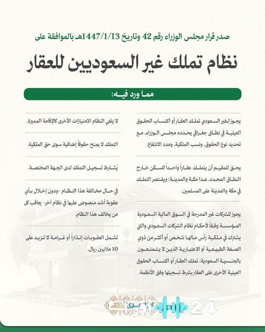 «تفاصيل حصرية» نظام تملك غير السعوديين للعقار: ضوابط جديدة وغرامات تصل إلى 10 ملايين ريال للمخالفين