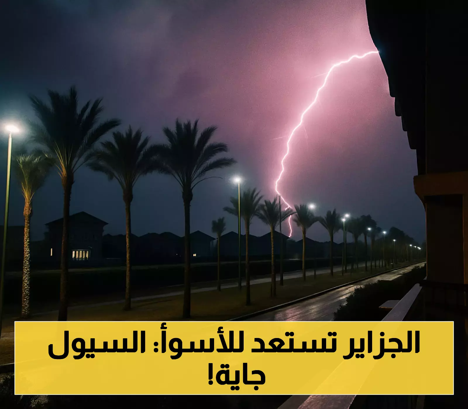 «تحذيرات في تزايد» 32 ولاية جزائرية في حالة تأهب قصوى تحسبًا لأمطار غزيرة وسيول محتملة خلال 12 ساعة القادمة