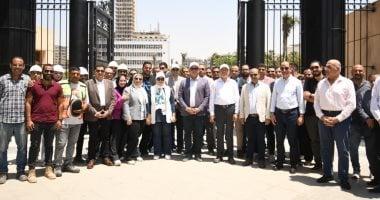 وزير الإسكان ومحافظ القاهرة يتفقدان مشروع تطوير حديقة الأزبكية التاريخية