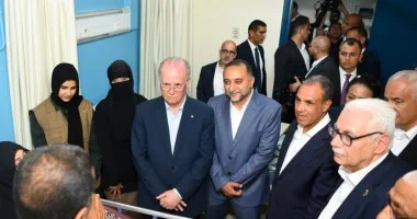 «دعمًا لجهود الإغاثة» رئيس الوزراء الفلسطيني ووزير الخارجية يتفقدان مستشفى العريش العام