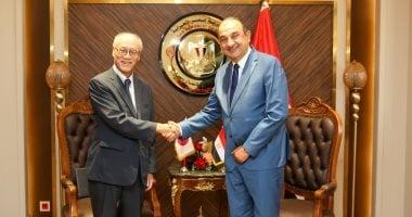 «تعزيز الشراكة» وزير قطاع الأعمال المصري يبحث مع السفير الياباني بالقاهرة آفاق الاستثمار وتنمية التعاون الاقتصادي