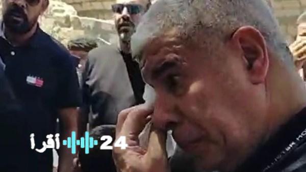 شاهد تأثر أحمد شوبير ودموعه في وداع والد محمد الشناوي بالصور الكاملة