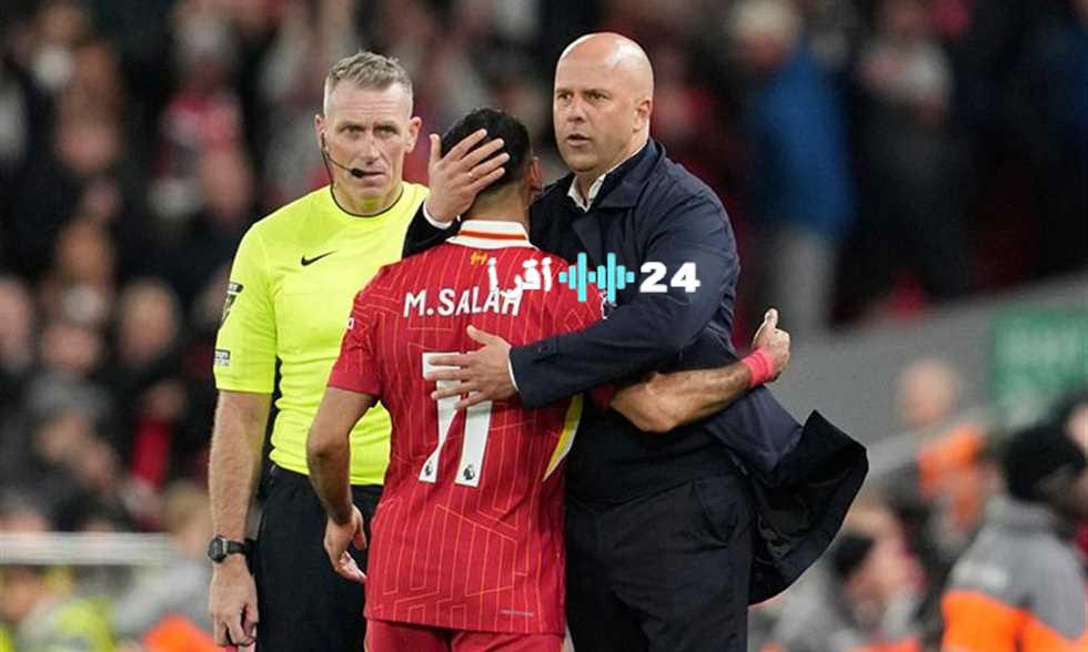 «لحظات مؤثرة» سلوت يتأثر بتكريم جوتا ويستعيد ذكريات صلاح