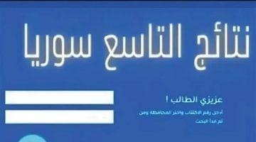 «استعلم الآن» نتائج التاسع 2025 حسب الاسم عبر بوابة النتائج الرسمية لوزارة التربية السورية مع إمكانية البحث بحسب المحافظة