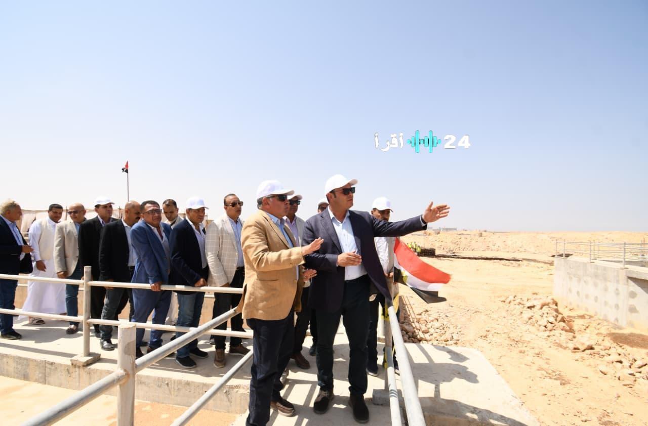 «تطوير مستدام» وزير الإسكان ومحافظ مطروح يختتمان جولتهم بمتابعة توسعات محطة الصرف الصحي