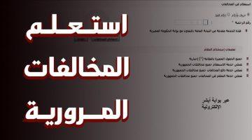 «وفر وقتك وجهدك» استعلام مجاني عن مخالفات المرور برقم اللوحة 2025 وطرق الدفع الإلكتروني عبر بوابة مرور مصر