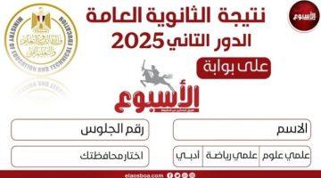 الآن.. نتيجة ملاحق الثانوية العامة 2025 برقم الجلوس موقع الأسبوع
