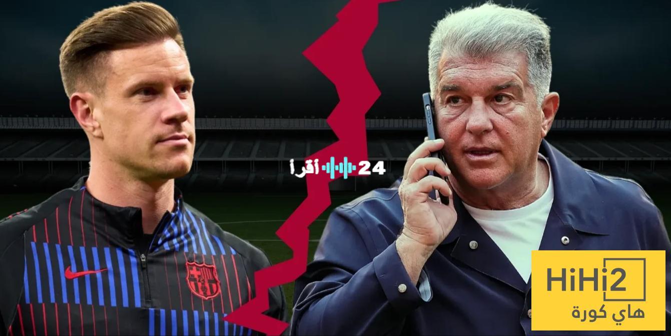 برشلونة ترد على قرار تير شتيغن الصادم