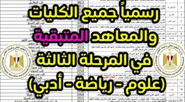 «فرصة أخيرة للالتحاق بالجامعة» رابط وخطوات تسجيل رغبات تنسيق الثانوية العامة المرحلة الثالثة 2025 خطوة بخطوة