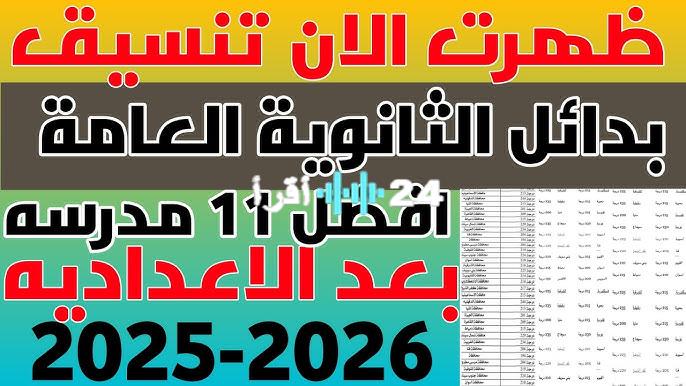 «مستقبلك بين يديك».. بدائل الثانوية العامة 2025/2026: فرص واعدة بعد الإعدادية في محافظات مصر