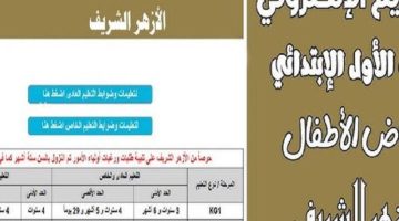 «بشرى سارة للأهالي» بدء التقديم الرسمي للصف الأول الابتدائي الأزهري للعام الدراسي 2025-2026