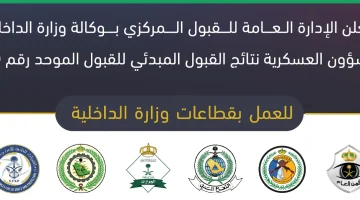 «بشرى سارة للمتقدمين» وزارة الداخلية السعودية تعلن نتائج القبول 2025-1447 ورابط الاستعلام الرسمي jobs sa
