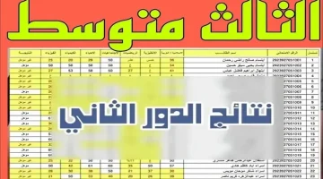 رابط نتيجة ملاحق الثالث متوسط 2025 العراق PDF عبر موقع وزارة التربية