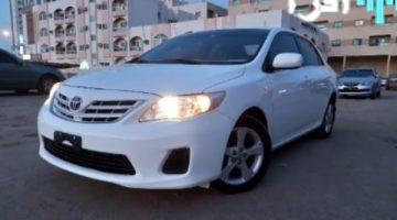 سعر تويوتا كورولا 2013 اوتوماتيك اليوم في مصر يتخطى 700 الف جنيه