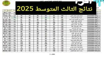 «بعد طول انتظار» إعلان نتائج الثالث المتوسط الدور الثاني 2025 pdf عبر موقع الوزارة ونتائجنا