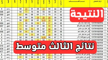 «حصريًا» نتائج الثالث متوسط الدور الثاني 2025 في العراق متاحة بالرقم الامتحاني عبر نتائجنا