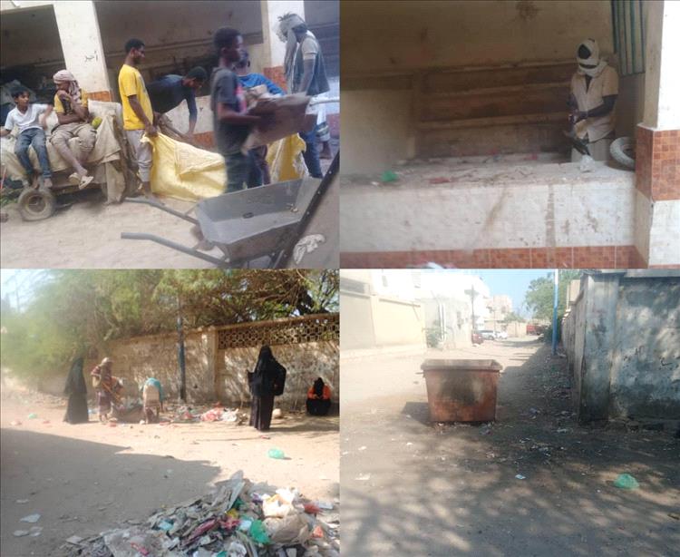 صندوق النظافة بمديرية خنفر يكثف جهوده