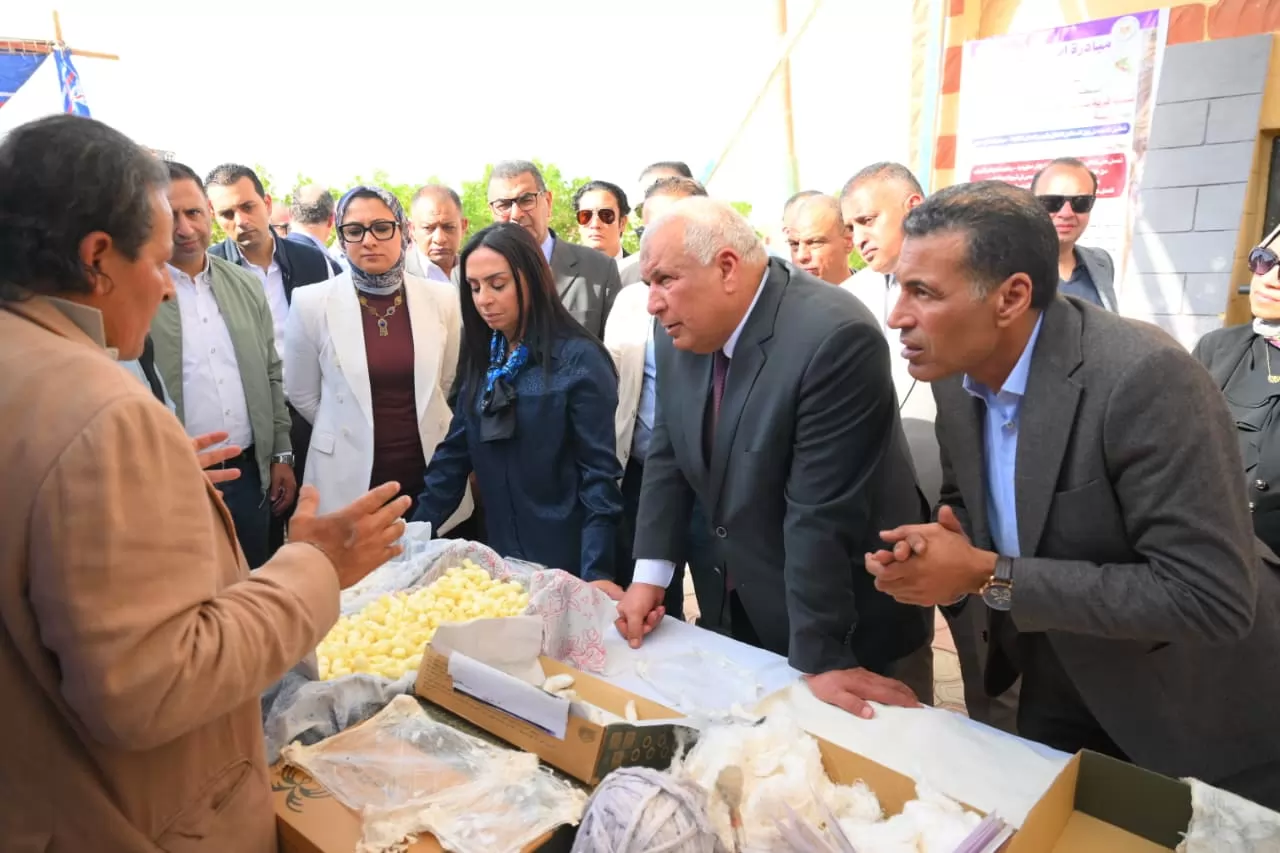 «استكشاف آفاق التنمية» وزيرة التضامن تبرز أهمية وحدة إنتاج الحرير خلال زيارتها للوادي الجديد