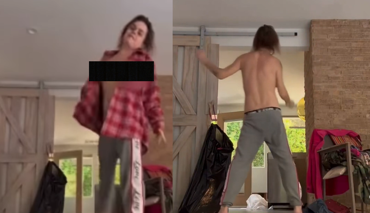 ممثلة أمريكية تثير ضجة بصور عارية الصدر.. وفيديوهات تنتشر