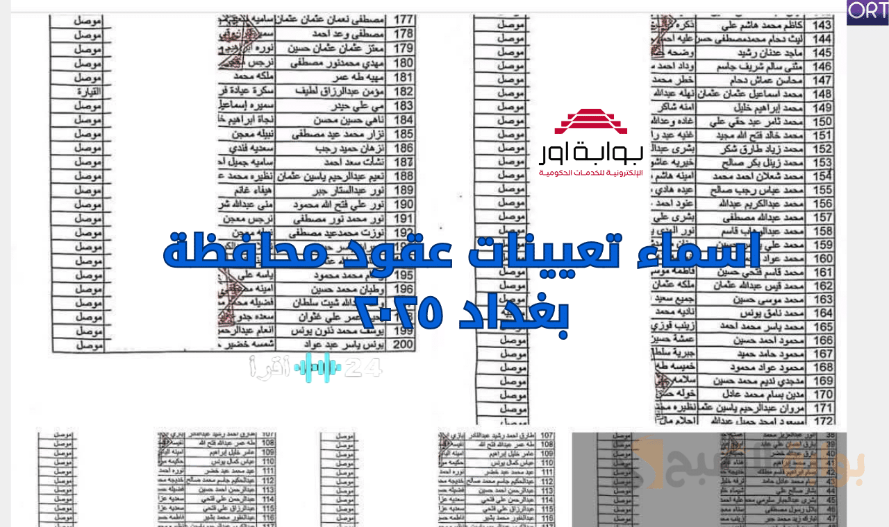 محافظة بغداد تعلن تعيينات وعقود 2025 لجميع التخصصات .. رابط التقديم فور الإعلان
